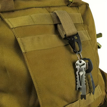 1/2 Piece Nylon Tactical Clip Black/green, Adjustable Practical Clip, Suitable for Outdoor Camping and Hiking