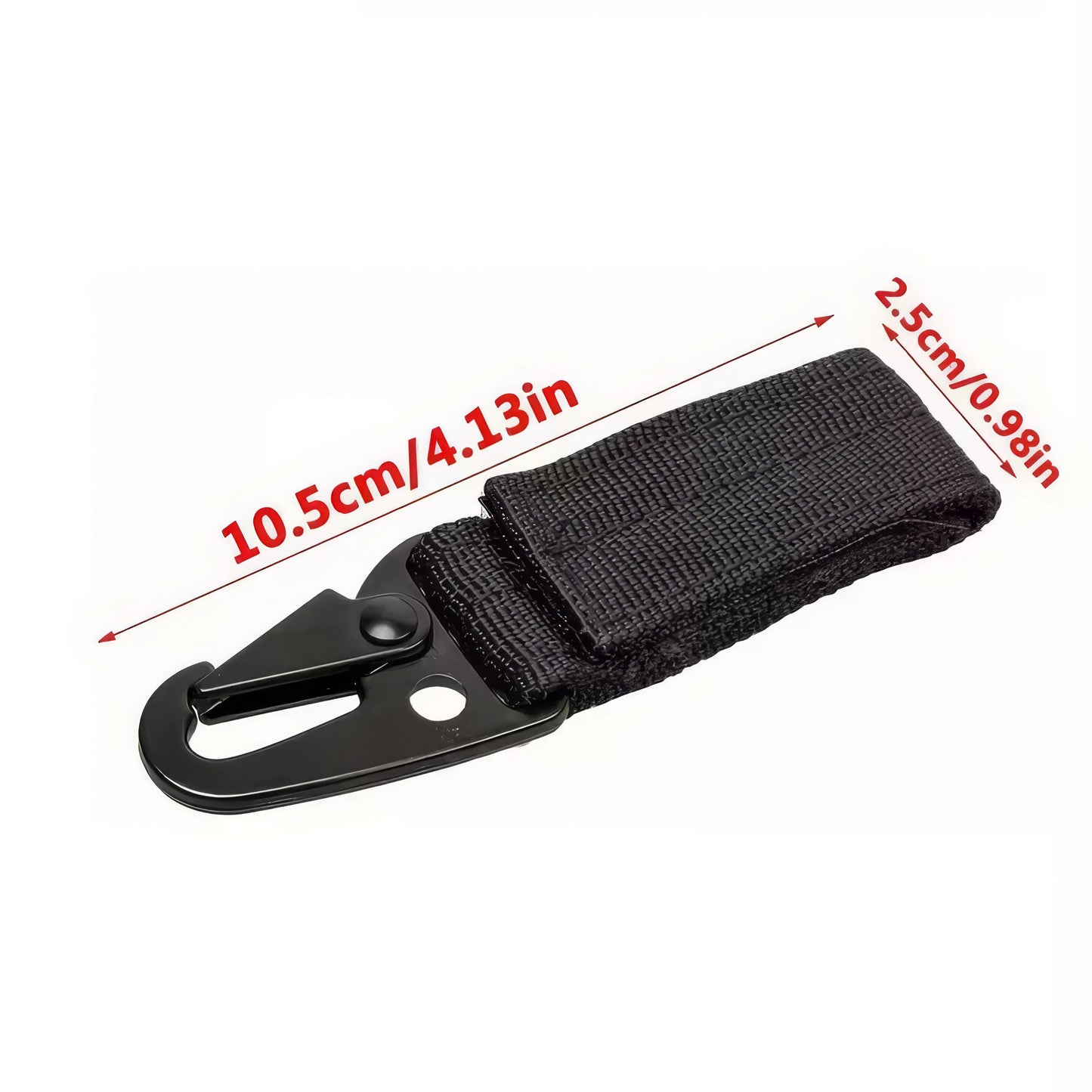 1/2 Piece Nylon Tactical Clip Black/green, Adjustable Practical Clip, Suitable for Outdoor Camping and Hiking