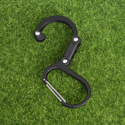 Hybrid Gear Clip Carabiner Rotating Hook Clip Non-Locking Strong Clips for Camping Fishing Hiking Travel Backpack Out
