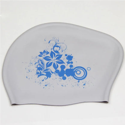 Silicone Swimming Cap for Long Hair Women's Waterproof Swim Caps Ladies Diving Hood hat for kids garras natacion casquette