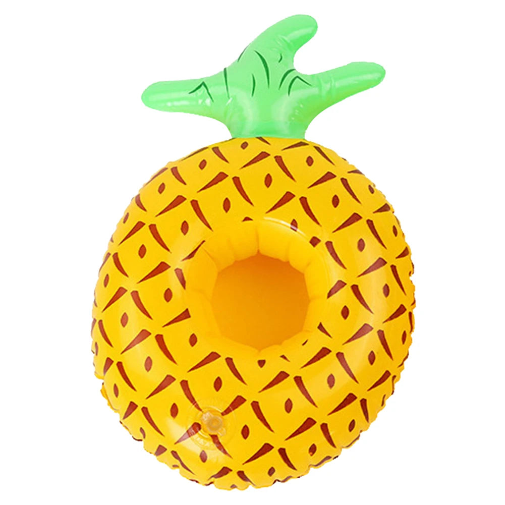 Swimming Pool Drink Cup Stand Inflatable Pool Floats Bar Coasters PVC Cooler Table Party Supplies Gift for Family Friends