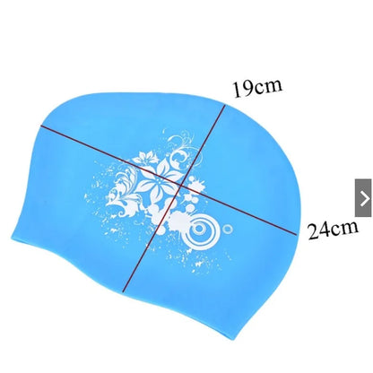 Silicone Swimming Cap for Long Hair Women's Waterproof Swim Caps Ladies Diving Hood hat for kids garras natacion casquette