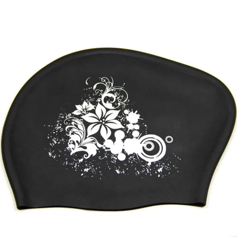 Silicone Swimming Cap for Long Hair Women's Waterproof Swim Caps Ladies Diving Hood hat for kids garras natacion casquette