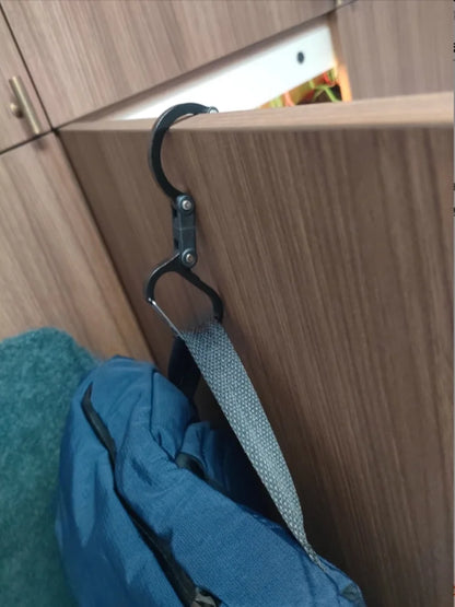 Hybrid Gear Clip Carabiner Rotating Hook Clip Non-Locking Strong Clips for Camping Fishing Hiking Travel Backpack Out