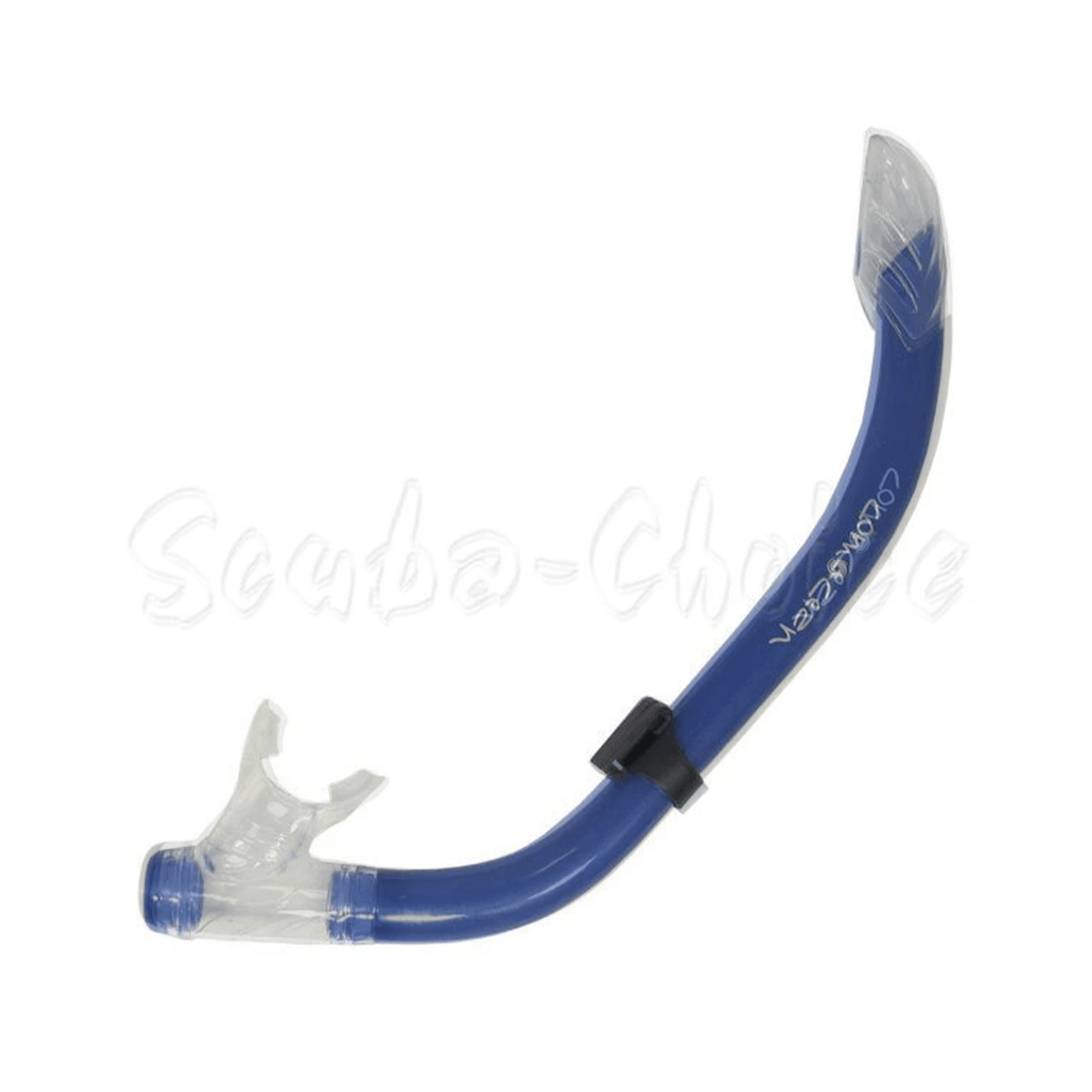 Scuba Diving Comocean Free Dive Semi Dry Silicone J Snorkel w/ Splash Guard